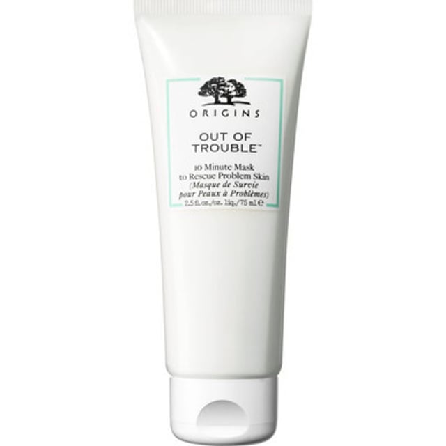 When skin is too-slick or more pressing problems start to pop up, Origins is here to keep skin Out Of Trouble. Super-absorbent Zinc Oxide and Sulfur plus calming Camphor rapidly soak up oily-shine, slough off dead cells and sweep away debris. Together they steer skin clear of slippery situations, refine rough texture and pull the plug on troublemakers to help prevent potential outbursts.

How to use- 
Spread a layer over makeup-free face, avoiding eye area. Leave on for 10 minutes. Rinse. Can be used once a week, or more as needed. Follow with serum.