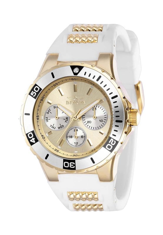 One of Invicta's ever popular watches, the Ladies Aviator Watch IN-37317 is another great example of a watches. Your Ladies Aviator Watch will come boxed in the original Invicta packaging with full instructions.  Dimensions (cm): 10x10x5
