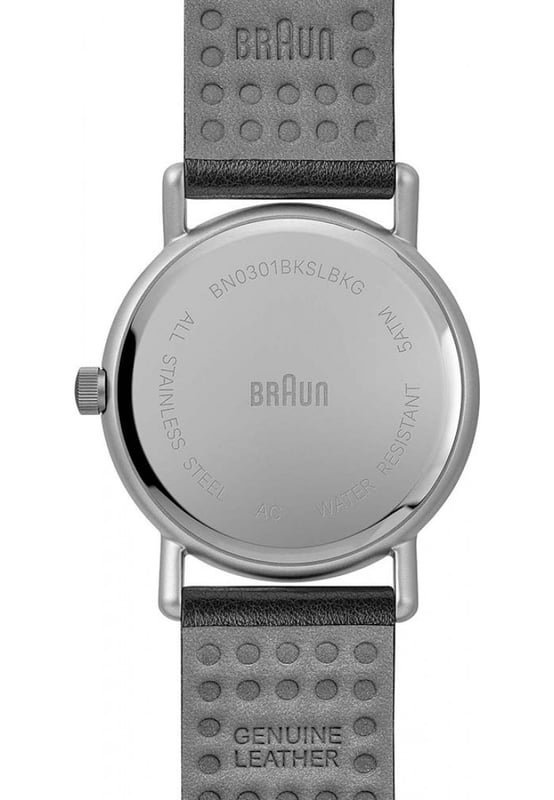 Want something unique and different? Then the Mens Watch BN0301BKSLBKG from Braun is for you. Like all Braun watches, each and every timepiece is flawless in design and craftmanship. The Mens Watch BN0301BKSLBKG also offers amazing value for money and comes with all the official Braun documentation and packaging.  Dimensions (cm): 10x10x5