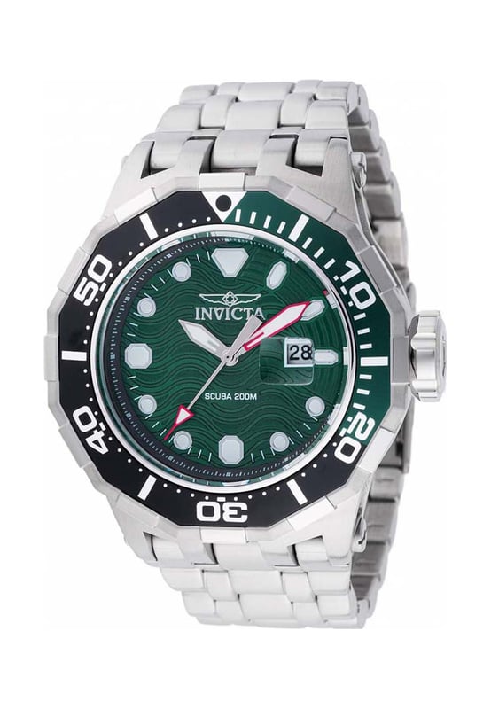 Want something unique and different? Then the Mens Pro Diver Watch IN-47842 from Invicta is for you. Like all Invicta watches, each and every timepiece is flawless in design and craftmanship. The Mens Pro Diver Watch IN-47842 also offers amazing value for money and comes with all the official Invicta documentation and packaging.  Dimensions (cm): 10x10x5
