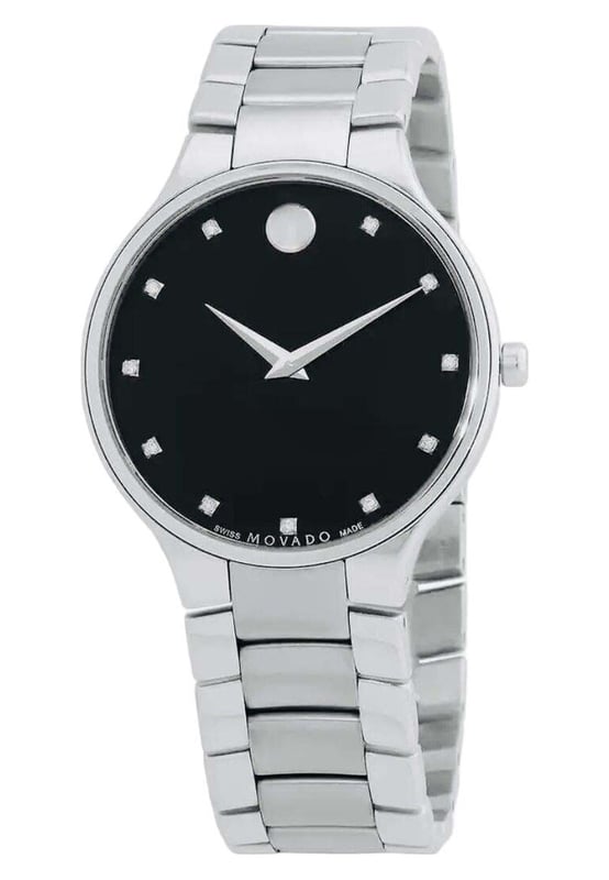 The Mens Serio Watch 0607286 from Movado is a great example of why the Movado range has become so popular. Suitable for most occasions/pursuits its hard to find a reason why the Mens Serio Watch 0607286 shouldn't be high up on your shopping list. The Mens Serio Watch 0607286 makes a wonderful gift.  Dimensions (cm): 10x10x5