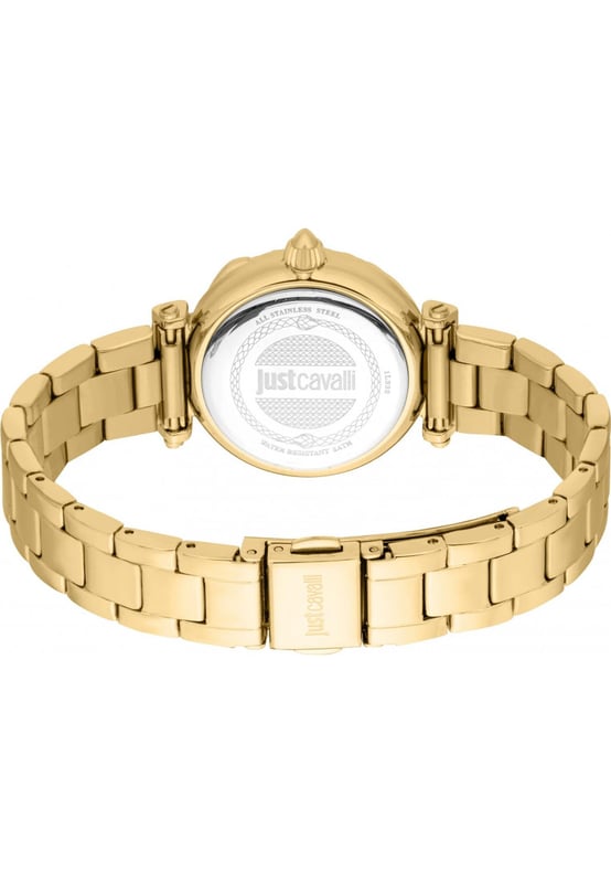 Funcional y fácil de llevar, este Set de Regalo de Reloj y Pulsera para Dama Curiosa JC1L332M0065 de Just Cavalli seguirá marcando el tiempo incansablemente en tu muñeca durante muchos años. El Set de Regalo de Reloj y Pulsera para Dama Curiosa JC1L332M0065 es el regalo perfecto. Dimensiones (cm): 10x10x5