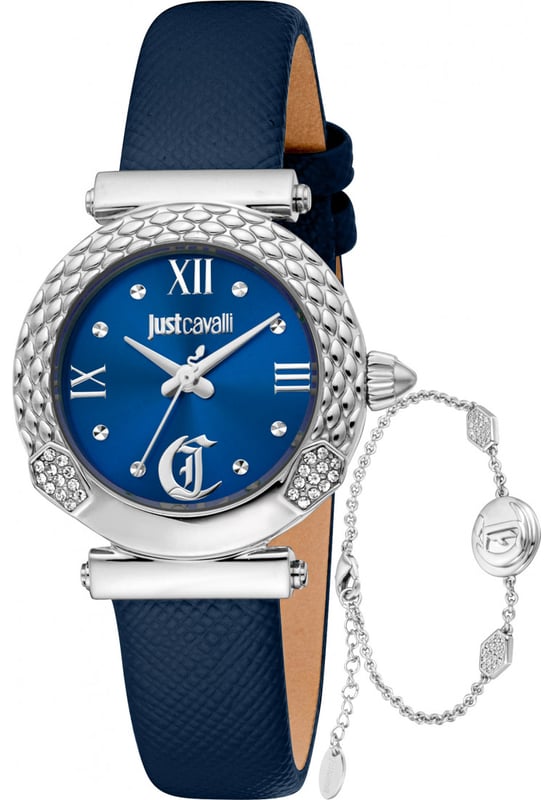 Funcional y fácil de llevar, este conjunto de regalo de reloj y pulsera para damas Curiosa JC1L332L0015 de Just Cavalli seguirá marcando el tiempo incansablemente en tu muñeca durante muchos años. El conjunto de regalo de reloj y pulsera para damas Curiosa JC1L332L0015 es el regalo perfecto. Dimensiones (cm): 10x10x5