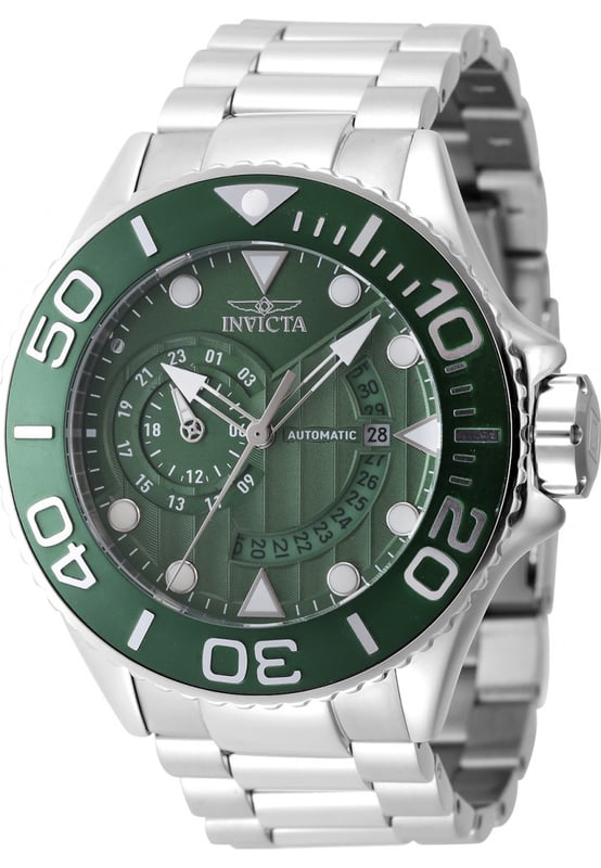 Practical, hardwearing and reliable watches from Invicta. This Mens Grand Diver Watch IN-47542 has all the Invicta traits, a sublime meticulously crafted timepiece for all occasions. And like all watches from us, you can buy with complete confidence knowing we are official Invicta dealers so your Mens Grand Diver Watch IN-47542 will arrive with a full manufacturer backed warranty and all documents.  Dimensions (cm): 10x10x5