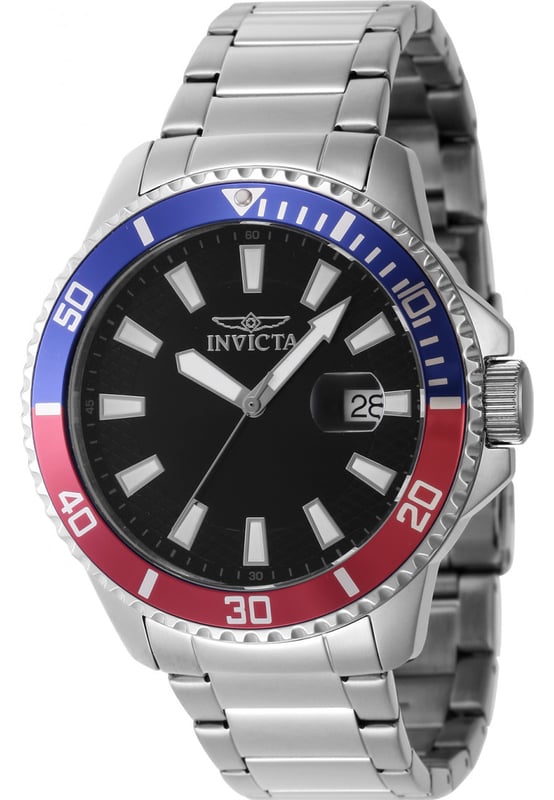 Practical, hardwearing and reliable watches from Invicta. This Mens Pro Diver Watch IN-46136 has all the Invicta traits, a sublime meticulously crafted timepiece for all occasions. And like all watches from us, you can buy with complete confidence knowing we are official Invicta dealers so your Mens Pro Diver Watch IN-46136 will arrive with a full manufacturer backed warranty and all documents.  Dimensions (cm): 10x10x5