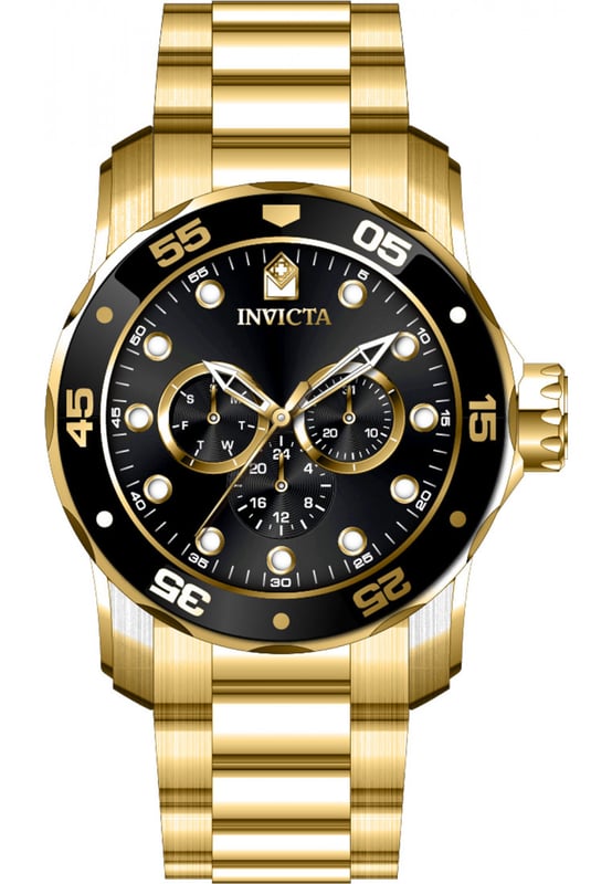 The Mens Pro Diver Watch IN-45726 from Invicta is a great example of why the Invicta range has become so popular. Suitable for most occasions/pursuits its hard to find a reason why the Mens Pro Diver Watch IN-45726 shouldn't be high up on your shopping list. The Mens Pro Diver Watch IN-45726 makes a wonderful gift.  Dimensions (cm): 10x10x5