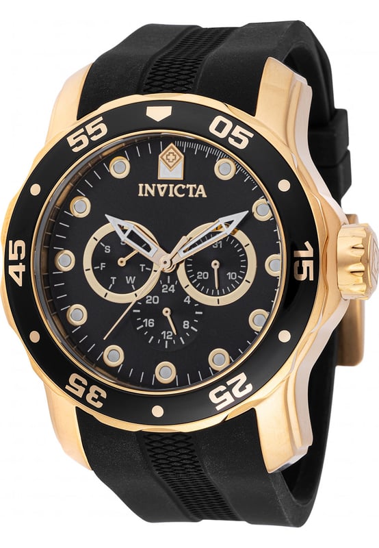 Functional and heard wearing, this Mens Pro Diver Watch IN-45720 by Invicta will keep ticking away tirelessly on your wrist for many years to come. The Mens Pro Diver Watch IN-45720 is the perfect gift.  Dimensions (cm): 10x10x5