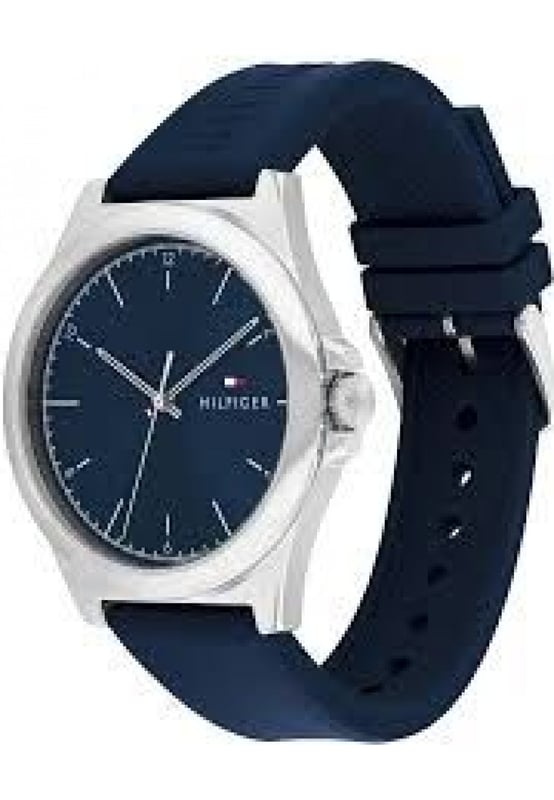 Tommy Hilfiger 1710616 - Reloj para hombre cuarzo acero inoxidable&bull; material: acero inoxidable&bull; cristal: min&egrave;ral&bull; pulsera: silicona&bull; correa: gris&bull; resistencia al agua: 0 m (0 ATM)&bull; tama&ntilde;o de la caja: 42 mm