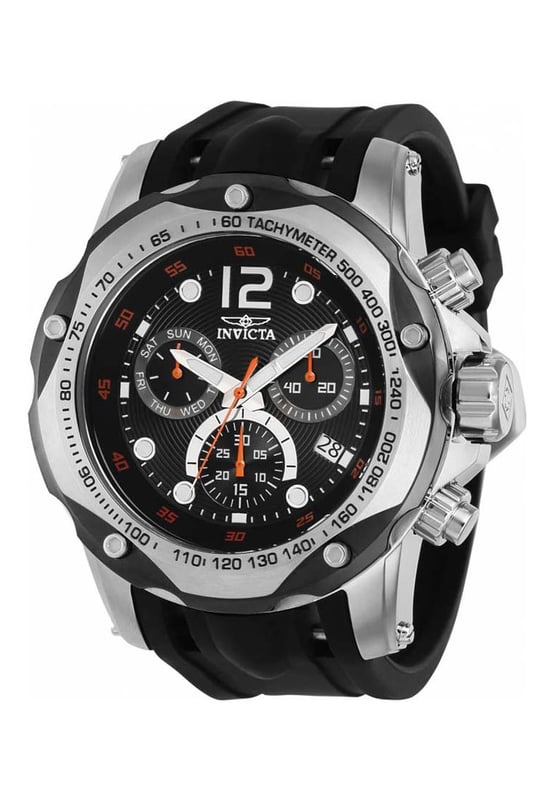 The Invicta watch range is sold by us for many reasons, we only add manufacturer's to our portfolio who design and manufacture high quality reliable timepieces that also represent great value for your hard earned cash. And this Mens Speedway Watch IN-39727 like all Invicta watches meets all of our stringent quality tests with ease.  Dimensions (cm): 10x10x5