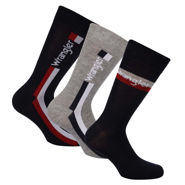 Wrangler 3 Pack of Socks in blue.- 3-pack.- Ribbed construction.- Ultimate breathability and comfort.- Bamboo.- 67% Viscose  28% Polyester  2% Elastane.- Ref: S525126WRA3PK