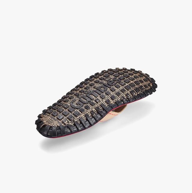 Gumbies Islander Unisex Recycled Flip-flops Denim Hibiscus Unisex flip-flops feature recycled cotton canvas uppers and soles made from recycled rubber. Lightweight, breathable, and comfortable, they are ideal for casual wear and easy slip-on style