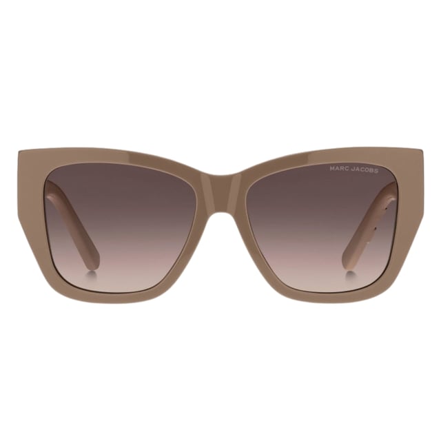 Elevate your eyewear collection with these Sunglasses, a perfect fusion of luxury and contemporary design. These sunglasses feature a sophisticated frame that complements any face shape, offering both style and comfort. Equipped with high-quality lenses, they provide excellent protection against harmful UV rays, ensuring your eyes stay safe during sunny days. Whether you're dressing up for a special occasion or adding a chic touch to your everyday look, these Marc Jacobs sunglasses deliver timeless elegance and reliable performance. Make a bold fashion statement while enjoying superior comfort and clarity. Made In Italy. Material 100% Acetate. Size 55/16/145. Sunglasses come with branded case and cleaning cloth