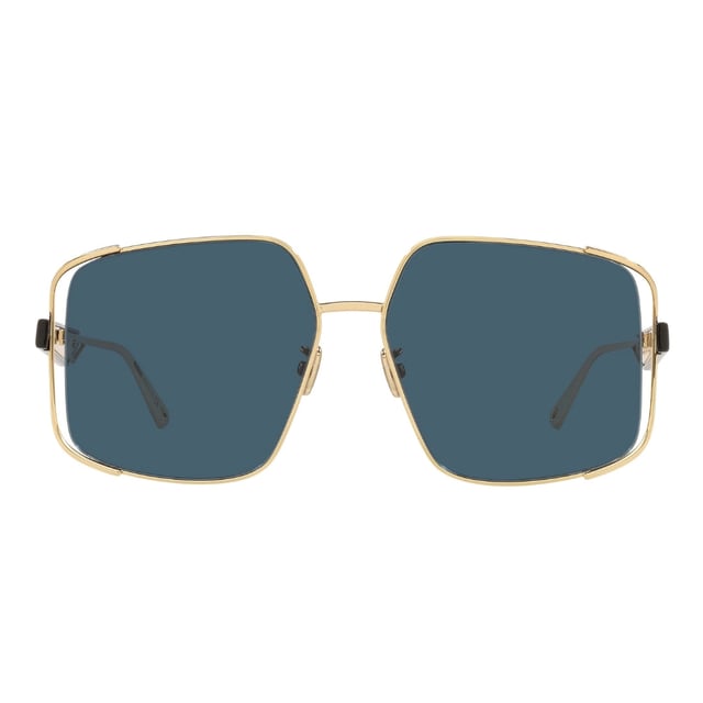 Elevate your style with the Dior ArchiDior Gold Framed Blue Lens Sunglasses, a perfect blend of luxury and modern design. Featuring a striking gold frame that adds a touch of sophistication, these sunglasses are complemented by vibrant blue lenses that offer both eye protection and a bold fashion statement. Crafted with precision, they provide comfort for all-day wear while enhancing your look with a distinctive edge. Ideal for those who appreciate high-end accessories, these sunglasses effortlessly combine elegance and contemporary flair to complete any outfit. Make a lasting impression wherever you go with Dior's iconic ArchiDior design. Womens Made In Italy 100% Metal