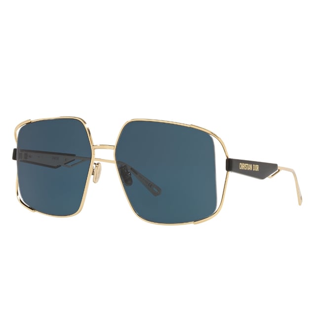 Elevate your style with the Dior ArchiDior Gold Framed Blue Lens Sunglasses, a perfect blend of luxury and modern design. Featuring a striking gold frame that adds a touch of sophistication, these sunglasses are complemented by vibrant blue lenses that offer both eye protection and a bold fashion statement. Crafted with precision, they provide comfort for all-day wear while enhancing your look with a distinctive edge. Ideal for those who appreciate high-end accessories, these sunglasses effortlessly combine elegance and contemporary flair to complete any outfit. Make a lasting impression wherever you go with Dior's iconic ArchiDior design. Womens Made In Italy 100% Metal