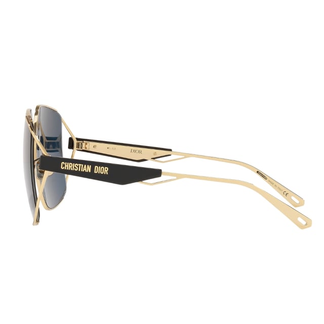 Elevate your style with the Dior ArchiDior Gold Framed Blue Lens Sunglasses, a perfect blend of luxury and modern design. Featuring a striking gold frame that adds a touch of sophistication, these sunglasses are complemented by vibrant blue lenses that offer both eye protection and a bold fashion statement. Crafted with precision, they provide comfort for all-day wear while enhancing your look with a distinctive edge. Ideal for those who appreciate high-end accessories, these sunglasses effortlessly combine elegance and contemporary flair to complete any outfit. Make a lasting impression wherever you go with Dior's iconic ArchiDior design. Womens Made In Italy 100% Metal