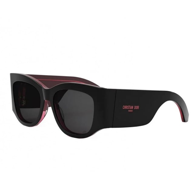 Elevate your style with the Dior Nuit Black Frame Sunglasses, featuring sleek smoke grey lenses that offer both sophistication and subtle mystery. Designed for women who appreciate luxury and modern elegance, these sunglasses provide excellent UV protection while enhancing your look with a timeless black frame. Perfect for any occasion, they combine fashion and function effortlessly, making them a must-have accessory to complete your wardrobe. Experience the perfect blend of comfort, durability, and high-end design with Dior Nuit.Made In Italy 100% Plastic