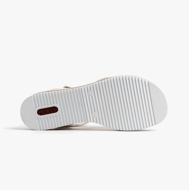 These women's open-toe wedge sandals feature a synthetic upper, breathable lining, and a RIRICON sole for comfort. Ideal for casual wear with a relaxed fit