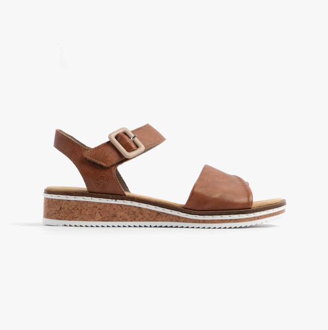 These women's open-toe wedge sandals feature a synthetic upper, breathable lining, and a RIRICON sole for comfort and casual wear