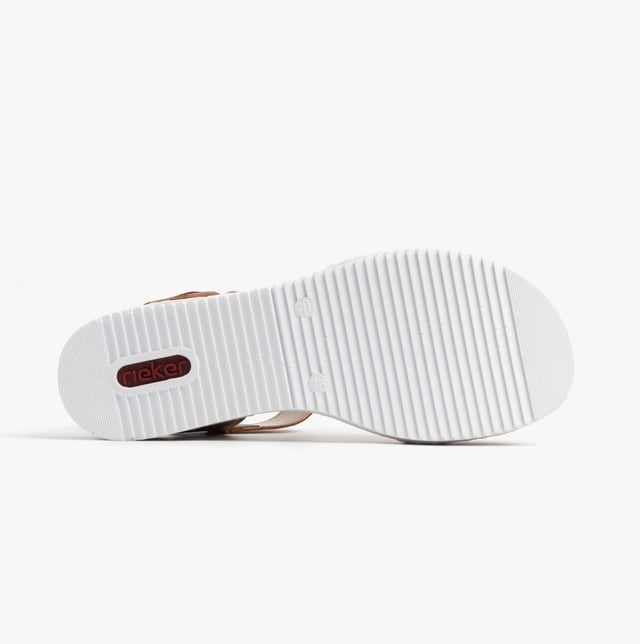 These women's open-toe wedge sandals feature a synthetic upper, breathable lining, and a RIRICON sole for comfort and casual wear