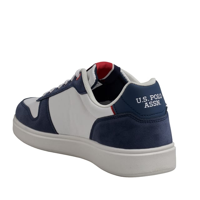 Inspired by the heritage of American casual style, designed for everyday use.

 US Polo Assn. men's sneakers fuse clean lines with functional details, resulting in versatile footwear with an urban spirit.

 Details:
 - Smooth upper with high-quality synthetic finishes that offer a polished and elegant appearance.
 -Side reinforcements with marked seams for greater structure and durability.
 -Interior lined with light padding, providing all-day comfort.
 -Flat laces in matching tone for a classic and secure fit.
 -Rubber sole with non-slip pattern, perfect for a firm step in urban environments.
 -Embroidered logo on the side and tongue label, reflecting the US Polo Assn. identity.

 An essential design for those seeking simplicity with character. These men's sneakers reinterpret casual elegance with iconic brand details, becoming a versatile staple for the contemporary menswear wardrobe.
 Composition: Exterior: Textile, Synthetic; Interior: Textile; Sole: Synthetic
 Care:
Clean with a soft brush and neutral soap.
 Avoid machine washing.
 Air dry, away from direct sunlight.