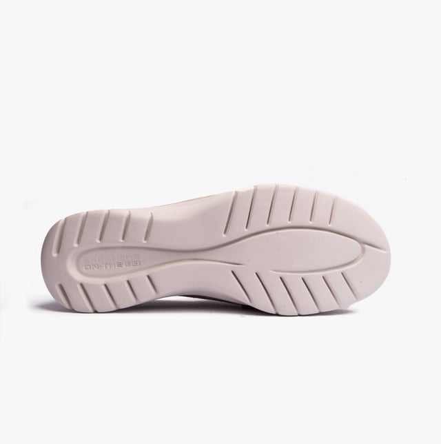 Skechers 136451/nat On-the-go Flex - Embark Womens Shoes Natural/purple These casual women's shoes feature a leather and textile upper with a rubber sole, lace-up closure, and a relaxed fit, offering comfort and vegan-friendly design for everyday wear
