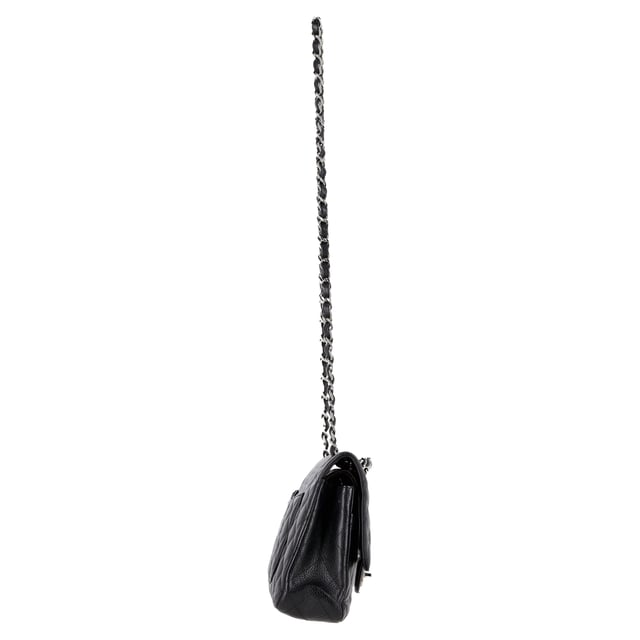 VINTAGE, RRP AS NEW
A timeless icon of Parisian elegance, the Chanel Medium Double Flap Bag in black caviar leather is the ultimate investment piece. Its signature diamond quilting, silver-tone CC turn-lock, and leather-threaded chain strap embody the house’s heritage of effortless sophistication. The structured silhouette opens to reveal an inner flap and a rich burgundy leather interior, complete with thoughtfully placed pockets — a masterclass in both form and function.


Chanel Caviar Quilted Medium Double Flap Bag in Black Leather
Condition: Excellent
Signs of wear: No retail tag, No visible sign of wear.,  light wear on interior
Packaging: Dust bag
Color: black
Material: Leather | leather
Size: One Size | One Size
Measurements: Width: 60; Height: 165; Length: 250
SKU: NAPPUGBBA504139W