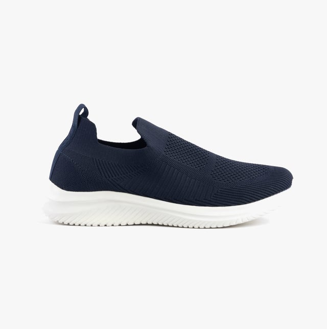 These casual women's slip-on shoes feature a textile upper, breathable lining, and rubber sole with a low heel, offering comfort and easy wear for everyday activities