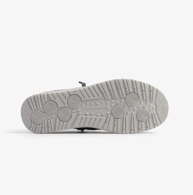 These casual men's shoes feature a canvas upper, rubber sole, and relaxed fit. Equipped with air-cooled memory foam and lace-up closure for comfort and easy wear