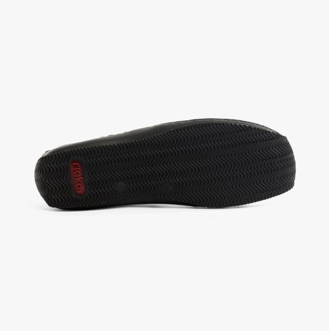 These casual slip-on shoes feature a leather upper, textile lining, and a lightweight RIRICON sole. Designed for comfort and breathability, ideal for everyday wear