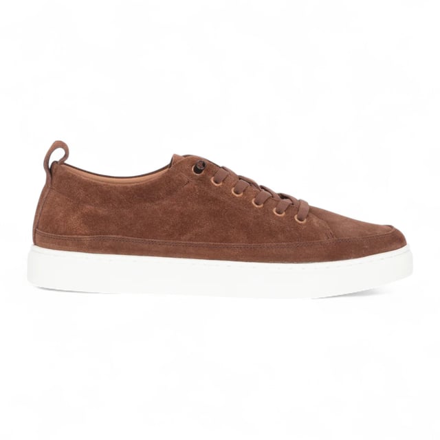 Stay casual and stylish with the Josh Men's Suede Leather Trainers. Made from genuine suede leather, these trainers deliver a soft, premium feel paired with a versatile grey tone that fits effortlessly into your daily wardrobe. The lace-up design ensures a secure fit, while the durable rubber sole provides traction and comfort for everyday wear — whether you're on the go or keeping it laid-back.

100% Genuine Suede Leather Upper for a soft and refined finish
Classic Lace-Up Closure for adjustable fit and everyday support
Neutral Colour pairs well with jeans, chinos, or joggers
Durable Rubber Sole offers grip and long-lasting wear
Comfortable Interior suitable for extended walking or casual outings
Perfect for Daily Use, weekend wear, and smart-casual looks