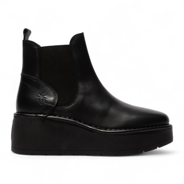 Mejora tu estilo otoñal con los botines HELY268FLY de Fly London. Diseñados para llamar la atención, este llamativo modelo presenta una plataforma gruesa y un tacón alto para un look moderno y audaz. La elegante parte superior de cuero se combina con refuerzos laterales elásticos, lo que facilita su colocación y extracción, garantizando un ajuste cómodo y ceñido. Con el característico sello trasero de Fly London y un tacón de 7,6 cm, estas botas combinan a la perfección moda y funcionalidad, ideales para el día a día o para completar conjuntos casuales. Exterior: Cuero. Forro: Microfibra. Suela: Goma TR. Altura del tacón: 7,6 cm. Plantilla: Microfibra. Estilo: Sin cordones con refuerzos laterales elásticos. Características: Suela de plataforma, comodidad.