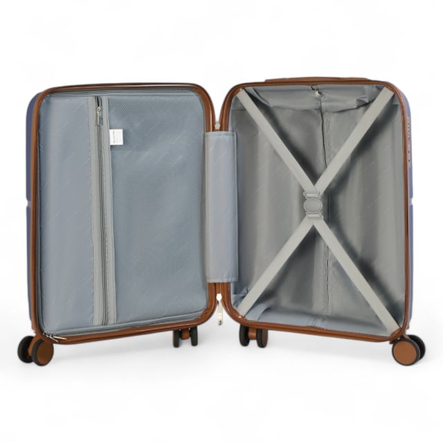 Hard Shell Black Strong Suitcase 8 Wheel Cabin Luggage Holiday Travel Case Travel in timeless style with our Hard Shell Classic Suitcases, designed for both practicality and elegance. Crafted with premium materials, this set is built to meet the needs of frequent travelers, combining robust features with a sleek finish.
Features:
Durable Polypropylene Construction: Lightweight and resilient, offering superior protection for your belongings.
Secure Integrated Lock: Ensures your luggage is travel-compliant and your items are safe during transit.
4x Smooth Dual Wheels: Provides effortless 360° mobility for smooth navigation through airports and crowded areas.
Ergonomic Telescopic Handle: Designed for a comfortable and firm grip during use.
Thoughtful Interior Design: Includes tie-down straps, a zippedivider, and compartments to keep your items neatly organized.
Available Sizes and Specifications:
Cabin:
Dimensions: 37 x 22 x 56 cm
Weight: 2.67 kg
Capacity: 37L
Medium:
Dimensions: 43 x 25 x 67 cm
Weight: 3.33 kg
Capacity: 59L
Large:
Dimensions: 49 x 29 x 76 cm
Weight: 4.20 kg
Capacity: 94L
This classic suitcase set is perfect for any occasion, whether you're embarking on a business trip, a weekend getaway, or a long vacation. With its sturdy build, smooth maneuverability, and secure locking system, you can travel with confidence and ease.
NOTE: These suitcases are sold individually not as a set, so please select your desired size while placing an order.