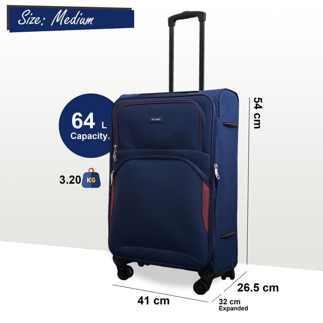 Werten Sie Ihre Reiseutensilien auf mit dem 4er-Set leichter 8-Rollen-Koffer (Kabinenkoffer, Mittel, Groß und XL), die auf Stil, Haltbarkeit und Zweckmäßigkeit ausgelegt sind. Dieses Weichschalen-Gepäckset ist aus hochwertigem Nylon gefertigt und bietet eine elegante Optik und außergewöhnliche Leistung für alle Ihre Reisen. Eigenschaften: Leichtes Nylonmaterial: Robust und dennoch leicht, sodass es einfach zu handhaben ist und eine lange Lebensdauer gewährleistet. Erweiterbares Design (Mittel, Groß und XL): Bietet Flexibilität mit über 20 % zusätzlicher Lagerkapazität. Sicheres Schloss: Hält Ihre Sachen sicher mit integriertem Zahlenschloss. 4 Doppelrollen mit 360°-Mobilität: Sorgt für müheloses Manövrieren auf verschiedenen Oberflächen. Ergonomischer Teleskopgriff: Auf Komfort und einfache Handhabung ausgelegt. Organisierter Innenraum: Beinhaltet Zurrgurte, Fächer mit Reißverschluss und Netzteiler für müheloses Packen. Größen und Spezifikationen: Kabine: Abmessungen: 48 x 37 x 20 cm Gewicht: 2,70 kg Fassungsvermögen: 36 l Mittel: Abmessungen: 54 x 41 x 26,5 cm Gewicht: 3,20 kg Fassungsvermögen: 64 l Groß: Abmessungen: 73,5 x 45 x 29,5 cm Gewicht: 3,90 kg Fassungsvermögen: 98 l Extragroß: Abmessungen: 80 x 48,5 x 32,5 cm Gewicht: 4,80 kg Fassungsvermögen: 126 l Dieses vielseitige Kofferset eignet sich perfekt für alle Arten von Reisen, egal ob Kurztrip oder längerer Urlaub. Das schlanke Design sorgt für zeitlose Eleganz, während die leichte Konstruktion und die fortschrittlichen Funktionen unvergleichlichen Komfort bieten. Reisen Sie mit leichtem Gepäck, cleverem Gepäck und voller Zuversicht mit diesem Premium-Kofferset.