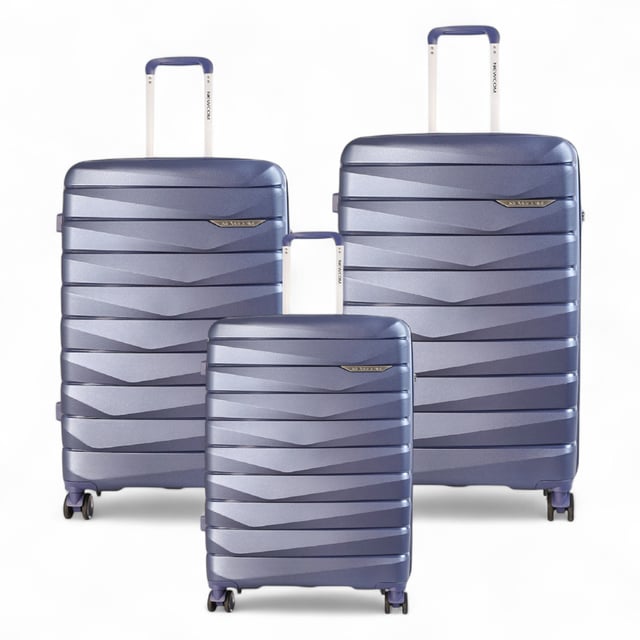 Hard Shell TSA Smoke Blue Strong Suitcase Set 8 Wheel Cabin Luggage Holiday Travel Case Travel in timeless style with our Hard Shell Classic Suitcase Set, designed for both practicality and elegance. Crafted with premium materials, this set is built to meet the needs of frequent travelers, combining robust features with a sleek finish.
Features:
Durable Polypropylene Construction: Lightweight and resilient, offering superior protection for your belongings.
Secure TSA-Approved Lock: Ensures your luggage is travel-compliant and your items are safe during transit.
4x Smooth Dual Wheels: Provides effortless 360° mobility for smooth navigation through airports and crowded areas.
Ergonomic Telescopic Handle: Designed for a comfortable and firm grip during use.
Thoughtful Interior Design: Includes tie-down straps, a zippedivider, and compartments to keep your items neatly organized.
Sizes and Specifications:
Cabin:
Dimensions: 36 x 22.5 x 56 cm
Weight: 2.60 kg
Capacity: 36L
Medium:
Dimensions: 43 x 27 x 66 cm
Weight: 3.30 kg
Capacity: 58L
Large:
Dimensions: 49 x 30 x 76 cm
Weight: 4.10 kg
Capacity: 88L
This classic suitcase set is perfect for any occasion, whether you're embarking on a business trip, a weekend getaway, or a long vacation. With its sturdy build, smooth maneuverability, and secure locking system, you can travel with confidence and ease.
Elevate your travel experience with the perfect combination of style and functionality.
