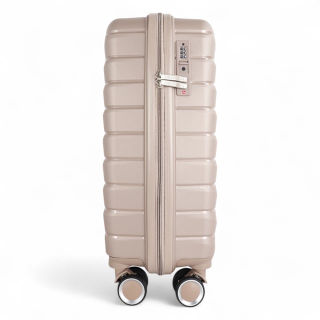 Travel in timeless style with our Hard Shell Classic Cabin Suitcase, designed for both practicality and elegance. Crafted with premium materials, this set is built to meet the needs of frequent travelers, combining robust features with a sleek finish.

Features:
Durable Polypropylene Construction: Lightweight and resilient, offering superior protection for your belongings.
Secure TSA-Approved Lock: Ensures your luggage is travel-compliant and your items are safe during transit.
4x Smooth Dual Wheels: Provides effortless 360° mobility for smooth navigation through airports and crowded areas.
Ergonomic Telescopic Handle: Designed for a comfortable and firm grip during use.
Thoughtful Interior Design: Includes tie-down straps, a zippedivider, and compartments to keep your items neatly organized.
Size and Specification:
Cabin:
Dimensions: 36 x 22.5 x 56 cm 
Weight: 2.60 kg
Capacity: 36L

This classic suitcase is perfect for any occasion, whether you're embarking on a business trip, a weekend getaway, or a vacation. With its sturdy build, smooth maneuverability, and secure locking system, you can travel with confidence and ease.

Elevate your travel experience with the perfect combination of style and functionality.