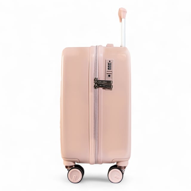 Travel light and smart with this compact cabin suitcase made from durable ABS and polycarbonate. It’s airline-approved, stylish, and built for convenience.

Features:

Strong ABS+PC Shell – Lightweight & impact-resistant
TSA Lock – Secure and airport-friendly
360° Spinner Wheels – Smooth, silent movement
Telescopic Handle – Comfortable grip
Organised Interior – Divider & elastic straps

Size: 44 x 38 x 22 cm
Weight: Approx. 2.32 kg
Capacity: 28L
Fits: EasyJet, Ryanair, WizzAir & most airlines