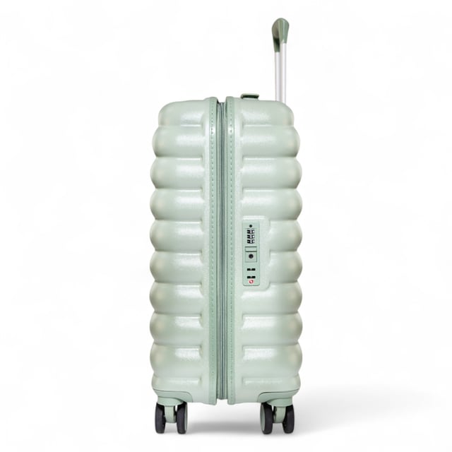 Upgrade your travel game with our new Cloud Cabin Luggage – a stylish 37×22×55 cm carry-on designed to keep you fresh, organized, and on the move. Its antibacterial nano-copper lining helps eliminate 99% of germs, while the interior is lightly scented with jasmine for a pleasant unpacking experience.

Crafted with a lightweight, durable shell and a ripple-cloud texture, this cabin suitcase is perfect for short trips and airline-friendly travel. It glides smoothly on 360° spinner wheels and comes with a sturdy telescopic handle and TSA-approved lock for added security.

Key Features:

Carry-On Size: 37×22×55 cm – Cabin approved by most major airlines
NanoCopper Lining: Built-in antibacterial protection (99%)
Aromatic Interior: Infused with jasmine-scented fabric
Durable Hard Shell: Lightweight ABS+PC material with cloud-ripple texture
TSA Lock: Travel-compliant and secure
360° Spinner Wheels: Smooth and silent maneuverability
Ergonomic Handle: Adjustable and comfortable grip

Stay fresh, secure, and stylish — wherever you travel.