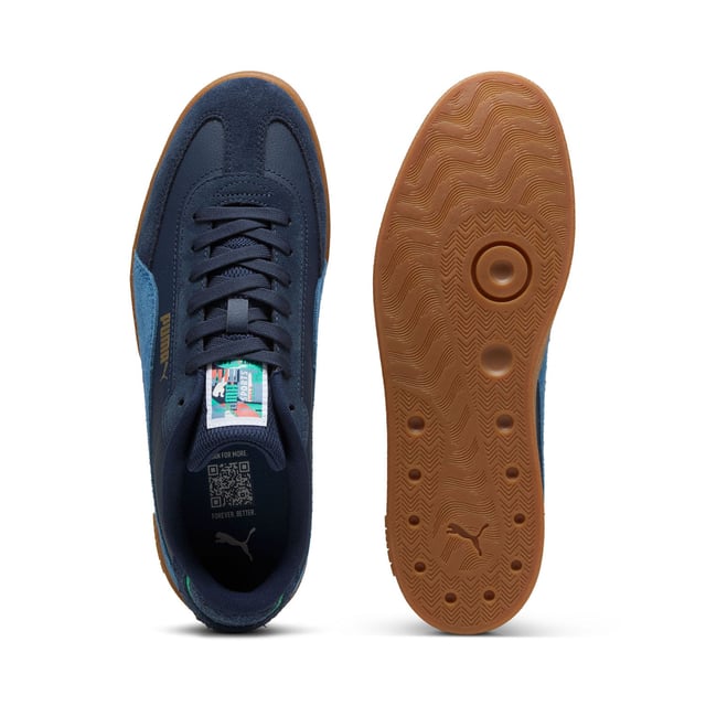 The classic PUMA Club is pulled from the archives and reimagined for a new generation. Meet the PUMA Club II Era Year of Sports  a fresh twist on the terrace classic with new design elements and its football heritage intact. These shoes take on street style with smooth suede and synthetic leather upper and a heavy texture on the tooling. This style features rich retro-inspired colors and blocking inspired by retro football jerseys.The SoftFoam sockliner provides superior cushioning and optimal comfort for every step of your day.