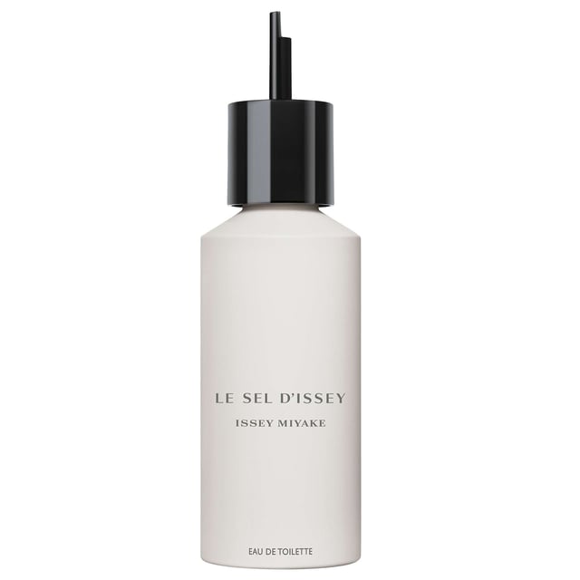 Discover the invigorating scent of Le Sel d'Issey Eau de Toilette, a unique vegan fragrance for men by Issey Miyake. This dynamic perfume captures the essence of salt, blending fresh woody and marine notes for a refreshing experience. Crafted with 95% natural origin ingredients, it features top notes of salt accord and ginger, heart notes of marine seaweed, and base notes of cedarwood. The beautifully designed bottle, made from 20% recycled glass, is available in refillable 50ml and 100ml sizes, with an eco-friendly 150ml refill option.