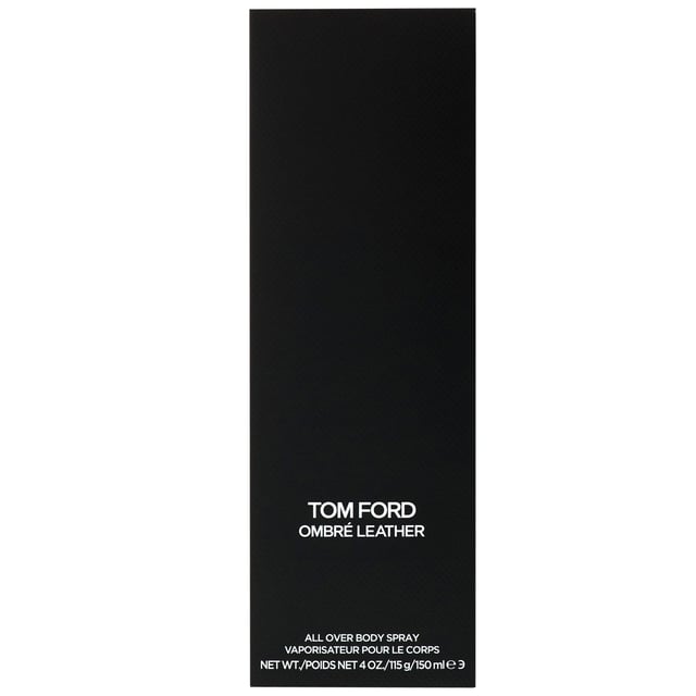 Ombré Leather All Over Body Spray 150ml Experience the essence of adventure with Tom Ford Ombre Leather All Over Body Spray. This captivating fragrance unleashes a wave of animalistic power, inspired by the unrelenting heat of the desert. The scent opens with a bold burst of spicy cardamom, transitioning into a rich heart of leather complemented by delicate jasmine notes. Finally, the base reveals a warm blend of amber, earthy moss, and patchouli, creating an unforgettable olfactory journey. Perfect for the modern man who seeks sophistication and allure in every spray.