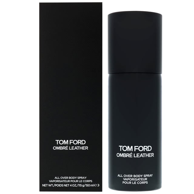 Ombré Leather All Over Body Spray 150ml Experience the essence of adventure with Tom Ford Ombre Leather All Over Body Spray. This captivating fragrance unleashes a wave of animalistic power, inspired by the unrelenting heat of the desert. The scent opens with a bold burst of spicy cardamom, transitioning into a rich heart of leather complemented by delicate jasmine notes. Finally, the base reveals a warm blend of amber, earthy moss, and patchouli, creating an unforgettable olfactory journey. Perfect for the modern man who seeks sophistication and allure in every spray.