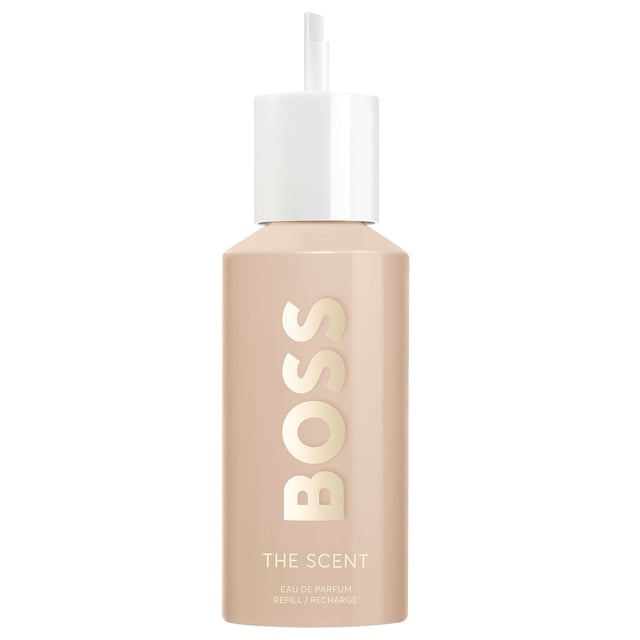 Unleash your allure with HUGO BOSS The Scent for Her Eau de Parfum Refill, a fragrance that embodies the chemistry of a powerful couple. This enchanting ambery-floral scent opens with vibrant Peach notes, exuding joyful energy, while the heart reveals a luxurious Osmanthus bouquet. The fragrance deepens with sultry White Musk, creating a lasting impression. Housed in an elegant, refillable bottle adorned with the iconic BOSS logo and a chic icy-gold cap, this perfume enhances your allure and promotes sustainability. The 150ml refill bottle ensures effortless replenishment of your scent.
