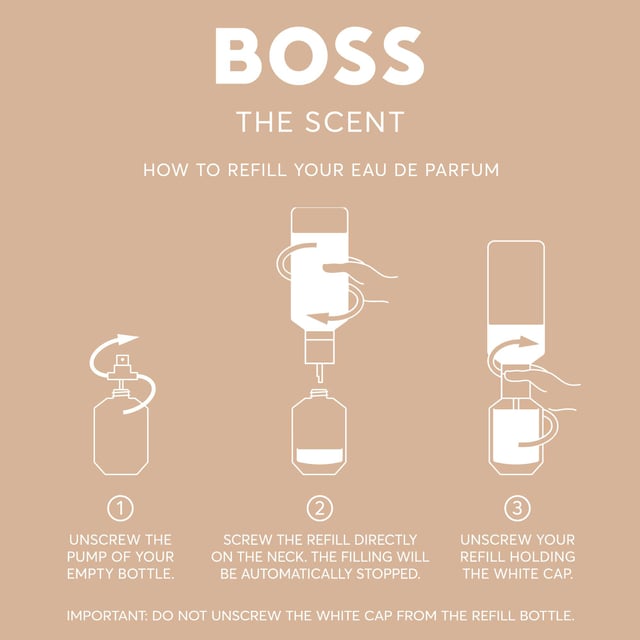 Unleash your allure with HUGO BOSS The Scent for Her Eau de Parfum Refill, a fragrance that embodies the chemistry of a powerful couple. This enchanting ambery-floral scent opens with vibrant Peach notes, exuding joyful energy, while the heart reveals a luxurious Osmanthus bouquet. The fragrance deepens with sultry White Musk, creating a lasting impression. Housed in an elegant, refillable bottle adorned with the iconic BOSS logo and a chic icy-gold cap, this perfume enhances your allure and promotes sustainability. The 150ml refill bottle ensures effortless replenishment of your scent.