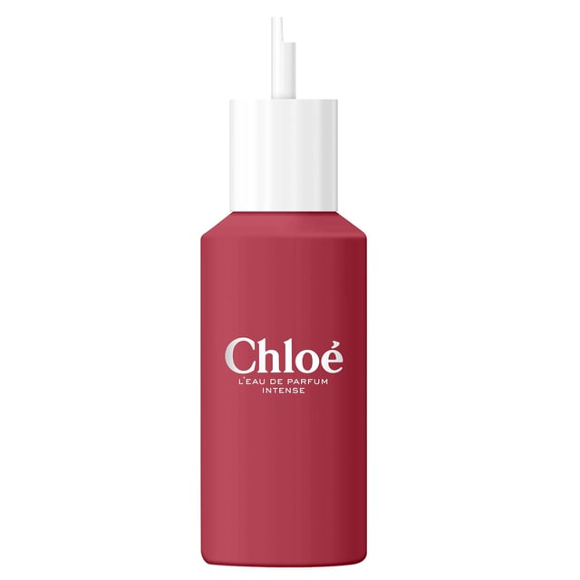 Discover Chloé L'Eau Intense Eau de Parfum, a luxurious floral fragrance that embodies empowerment. With vibrant raspberry and sensual rose, it reveals rich floral notes and warm woods for a long-lasting allure. The elegant refillable bottle, available in 30 ml, 50 ml, or 100 ml, is eco-friendly. Keep your scent alive with the 150 ml refill.