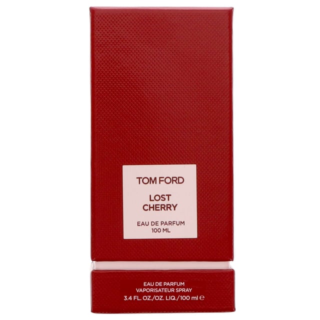 Experience the enchanting allure of Tom Ford Lost Cherry Eau de Parfum Spray. This exquisite fragrance features a perfect blend of sweet and nutty notes, starting with tart cherries and rich almonds. The heart reveals cherry, blooming rose, and juicy plum, offering a luxurious floral experience. The scent settles into a warm base of tonka bean, sandalwood, and a hint of cinnamon, leaving a lasting impression. Ideal for those who seek a unique and sophisticated scent.