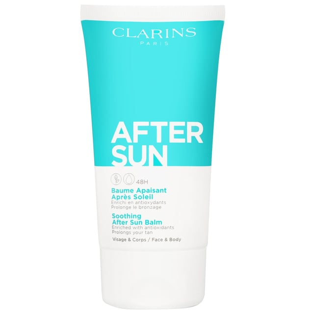 Experience the ultimate relief for your skin with Clarins Soothing After Sun Balm. This luxurious balm is specially formulated to repair and calm your skin after sun exposure. Infused with nourishing sunflower oil, soothing aloe vera, and hydrating watermelon extracts, it delivers intense moisture while protecting against free radicals. Its lightweight formula absorbs quickly, leaving no sticky residue behind. Perfect for use on both face and body, simply apply generously after sun exposure for beautifully refreshed and revitalized skin.