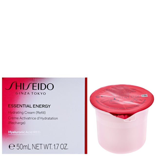 Erleben Sie die verjüngende Kraft der Shiseido Essential Energy Tages- und Nachtcreme Nachfüllpackung. Diese leichte Feuchtigkeitscreme wurde entwickelt, um Ihrer Haut essentielle Hydration und Energie zu bieten und ein glattes und jugendliches Hautbild zu fördern. Angereichert mit Hyaluronsäure speichert sie Feuchtigkeit für langanhaltende Hydration, während Ginsengwurzel-Extrakt Ihre Haut belebt und beruhigt. Die Zugabe von Citrus unshiu Schalenextrakt aktiviert den natürlichen Hydrationsprozess Ihrer Haut. Für die besten Ergebnisse morgens und abends auf das gereinigte Gesicht auftragen. Bitte beachten Sie, dass es sich bei diesem Produkt um eine Nachfüllpackung handelt.