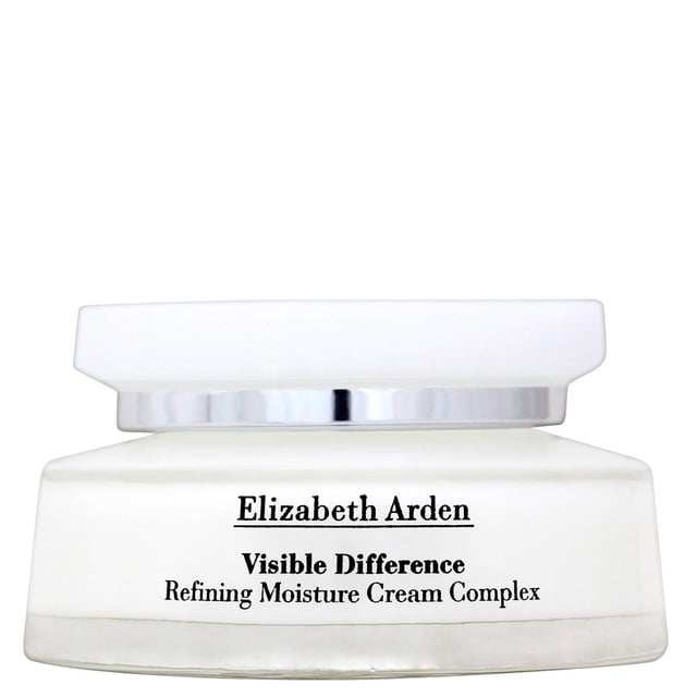 Discover the transformative power of Elizabeth Arden's Visible Difference Refining Moisture Cream Complex. This luxurious cream features a rich emollient formula that protects and nourishes your skin, leaving it visibly softer, smoother, and more radiant. Fine dryness lines are noticeably diminished, revealing a more youthful complexion. Enriched with Retinyl Palmitate, a vitamin A derivative, this cream refines your skin's texture while locking in moisture with advanced barrier-forming emulsifiers. For best results, apply daily to your face and neck, morning or night.