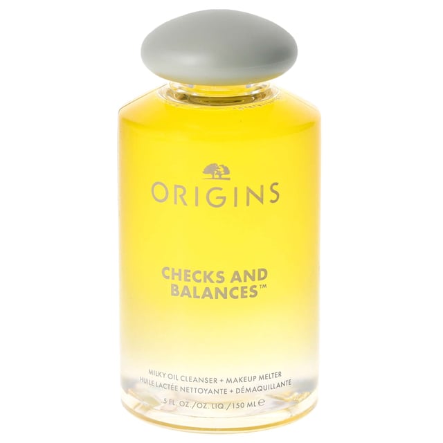 Discover the Origins Checks and Balances Milky Oil Cleanser, the ultimate solution for effortlessly removing makeup and impurities. This luxurious cleanser combines nourishing rice and almond oils to dissolve even the most stubborn makeup while revitalizing your skin. Enriched with moisturizing ingredients, it leaves your complexion feeling soft, smooth, and refreshed. Perfect for vegans, this cleanser is easy to use: simply shake well, apply to a dry face, lips, and eye area, then mix with water to create a creamy lather. Rinse thoroughly for a clean and radiant glow.