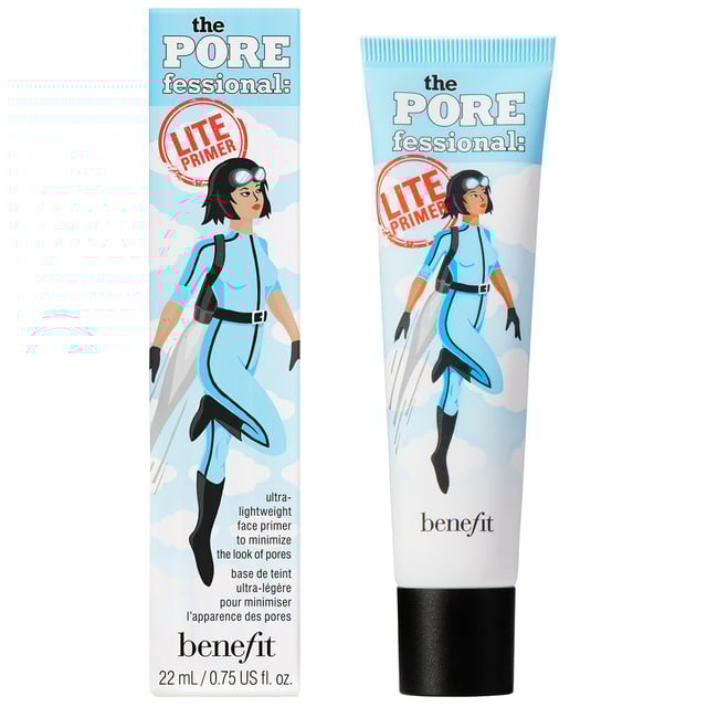 Discover the ultimate solution for a flawless complexion with Benefit The POREfessional Lite Primer. This ultra-lightweight face primer minimizes the appearance of pores, providing a smooth canvas for makeup. Enjoy a refreshing, cooling sensation that lasts for 12 hours, thanks to its unique blend of pore-blurring powders and a 73% water-based formula. Perfect for everyday use, this non-comedogenic primer feels weightless on the skin, allowing for a natural finish. Ideal for 'no-makeup' days, simply apply with your fingertips for a seamless look. Elevate your beauty routine today!